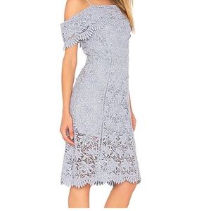 Off the shoulder/ adjustable shouldered strap mini lace dress